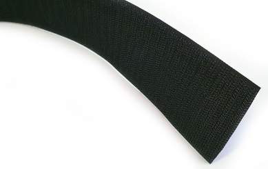 Hakenband 50mm x 25m, schwarz / nicht selbstklebend 
