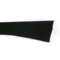 Flauschband 20mm x 25m, schwarz/ nicht selbstklebend 