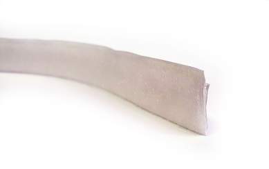Flauschband 20mm x 25m, weiss, selbstklebend ATA, Acrylat Kleber 