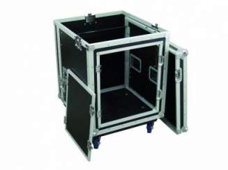 Roadinger Spezial-Kombi-Case Profi, 10HE Rollen 
