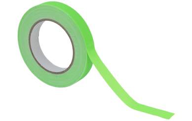Gaffa Tape 19mm x 25m neongrün UV-aktiv 