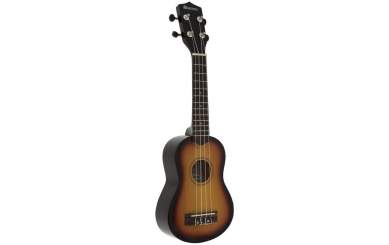 Dimavery UK-200 Ukulele, Sopran, sunburst 