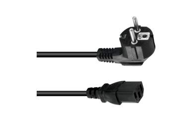 Omnitronic Kaltgeräte Netzkabel 3x1,0 1,5m sw 