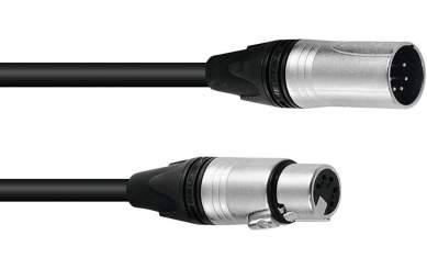 PSSO DMX Kabel XLR 5pol 1,5m sw Neutrik 