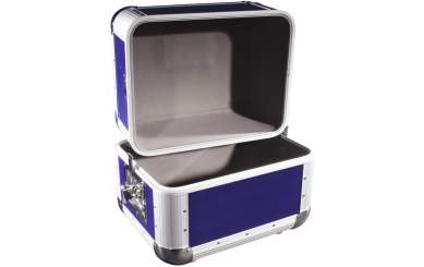Roadinger Platten-Case ALU 50/50 abgerundet d.blau 