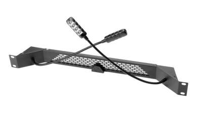 Adam Hall 87463 Ultra C COB-LED-Rackleuchte mit zwei Schwanenhälsen und Farbwahl 