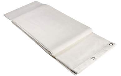 Adam Hall 0160 X 43 WH Akustikmolton B1 mit brünierten Ösen, gesäumt, 4 x 3 m, creme 