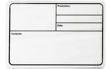 Adam Hall 88001 M Beschriftungsschild Kunststoff weiß magnetisch 177x127mm 