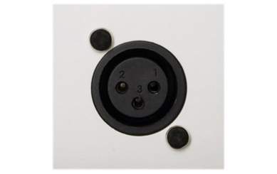 Audac W18 W Mikrofon Eingangseinheit für Wandmontage (45 x 45 mm) weiß 