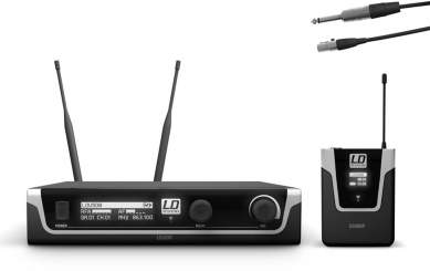 LD Systems U508 BPG Funkmikrofon System mit Bodypack und Gitarren Kabel 