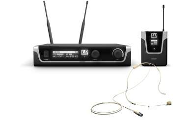 LD Systems U506 BPHH Funkmikrofon System mit Bodypack und Headset beigefarben 