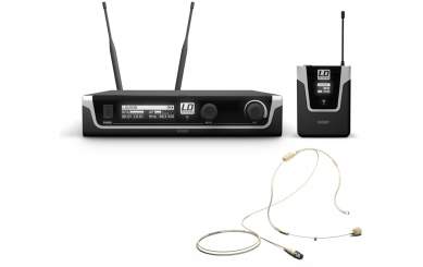 LD Systems U508 BPHH Funkmikrofon System mit Bodypack und Headset beigefarben 