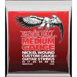 Ernie Ball Saitensatz, Nickel Wound, Medium Gauge 13-56 