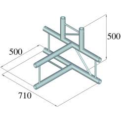 Alutruss Bilock BQ2-PAT42V 4-Weg T-Stück 