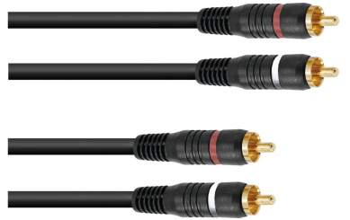 Omnitronic Cinch Kabel 2x2 5m 