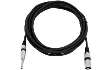 Omnitronic Adapterkabel XLR (M) / Klinke mono 5m schwarz 