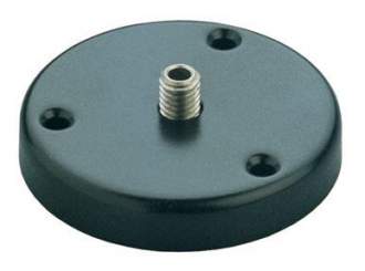 K&M 221 d Tischflansch, schwarz 