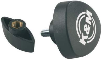 K&M 24621 Verschraubungssatz, schwarz 