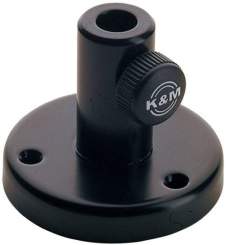 K&M 23855 Tisch-Flansch, schwarz 