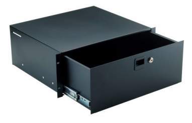 K&M 491/2 19"-Rack-Schublade, schwarz 