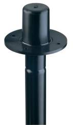 K&M 19654 Flanschbuchse, schwarz 