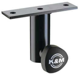 K&M 24281 Anschraubflansch, schwarz 
