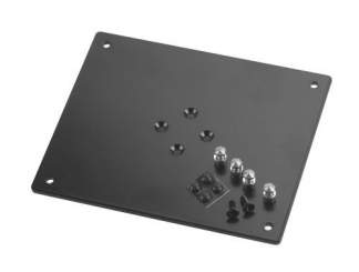 K&M 26792 Aufnahmeplatte, schwarz struktur, 240 x 5 x 200 mm 