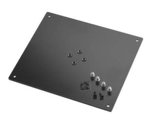 K&M 26792 Aufnahmeplatte, schwarz struktur, 320 x 5 x 280 mm 