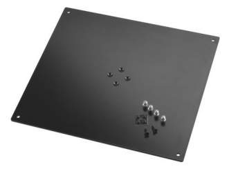 K&M 26792 Aufnahmeplatte, schwarz struktur, 420 x 5 x 380 mm 