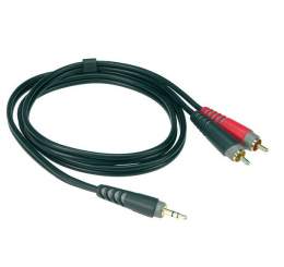 Klotz 1x Mini Klinke 3p. - 2x Cinch Stecker / AY7 6,0m 