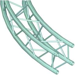 Alutruss Quadlock 6082 Element f.Kreis 2m in.90° 