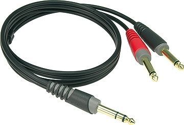 Klotz 1x Klinke stereo - 2x Klinke mono - Insert Kabel, AY1, 2m 