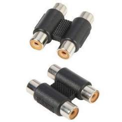 Adam Hall 7552 Adapter 2 x mono Cinch female auf 2 x mono Cinch female 