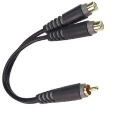 Klotz AYU-9 1x Cinch Stecker - 2x Cinch Buchse, 0,2m 