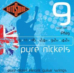 Rotosound E-Git. Saiten PN9 Pure Nickels 9er Satz 