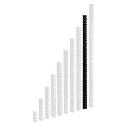 Adam Hall 61535 B 18 - HD Rackschiene schwarz 18 HE 