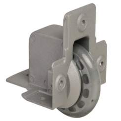 Adam Hall 37551 S - Kanteneinbaurolle mit weichem Rad 75 mm 