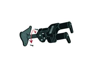 Hercules Stands CGSP-39WB Gitarrenwandhalter mit AGS 