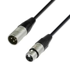 Adam Hall Cables 4 Star Serie - DMX Kabel REAN XLR male auf XLR female 1,0 m 