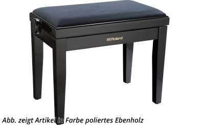 Roland RPB-220BK Klavierbank, Satin Black, Velourbezug 