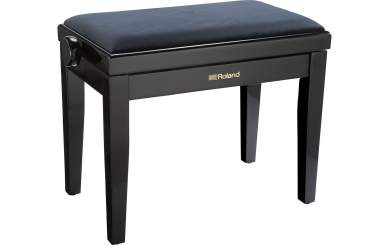 Roland RPB-220PE Klavierbank, Polished Ebony, Velourbezug 