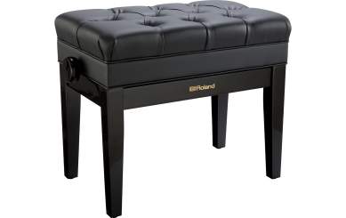 Roland RPB-500PE Klavierbank mit Staufach, Polished Ebony 