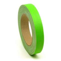 Adam Hall 58064 NGRN Gaffer Klebeband Neongrün 19mm x 25m 