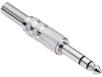 Adam Hall 7520 Klinkenstecker 6,3 mm stereo chrome 