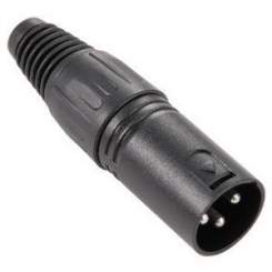 Adam Hall 7850 - XLR Stecker male schwarz 