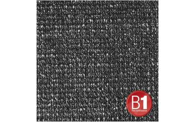 Adam Hall 0155100 B Gaze Typ 100 unkonfektioniert 3m schwarz, Laufmeter 