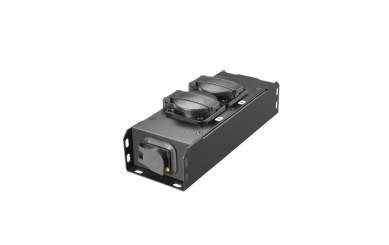 Adam Hall PROPORT 2 T Stromverteiler 2 x IP54 + Schwarz & Gelb Power I/O 