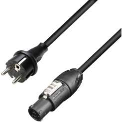 Adam Hall 8101 TCON 0300 Power Cord CEE 7/7 - Powercon True1 1,5mm² 3m 