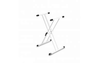 Gravity KSX 2 W Keyboardstativ X-Form doppelt weiß 