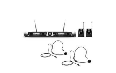 LD Systems U518 BPH 2 Funkmikrofon System mit 2 x Bodypack und 2 x Headset 